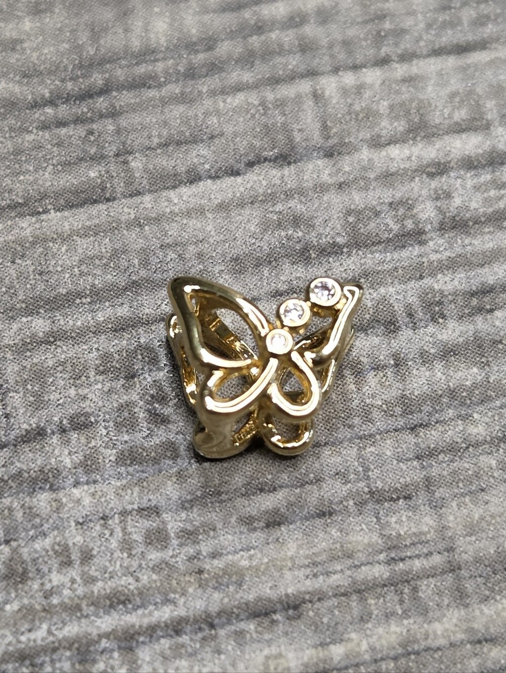 Authentic Pandora Butterfly Openwork Charm 14k gold plating